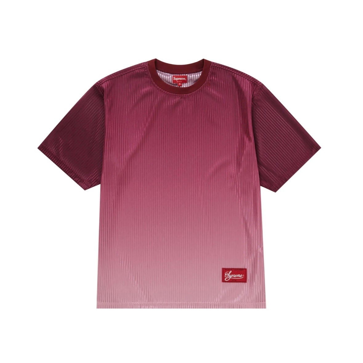 Supreme Gradient Mesh Stripe Jersey Magenta